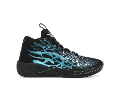 Pre-owned Puma Lamelo Ball Mb.04 Reflections Sneakers In Black/blue In Multi