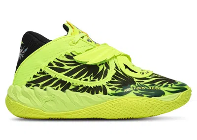 Pre-owned Puma Lamelo Ball Mb.05 Voltage Sneakers In Yellow Alert/ Black