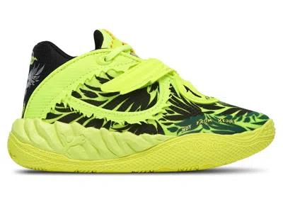 Pre-owned Puma Lamelo Ball Mb.05 Voltage Sneakers In Yellow Alert/ Black