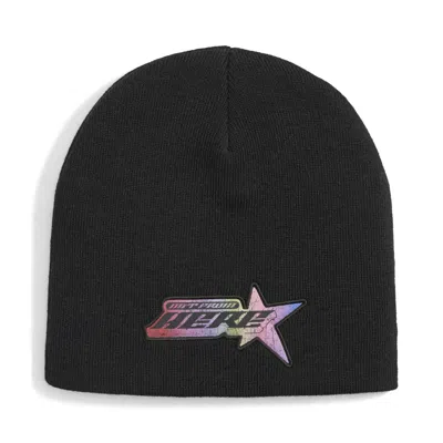 Puma Lamelo Mc Cuffless Beanie Hat Unisex In Black
