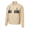Puma Lapel Casual Zipper Woven Jacket Khaki In Neutral