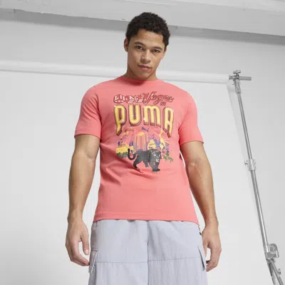Puma Graphics Lv Billboards T-shirt In Red