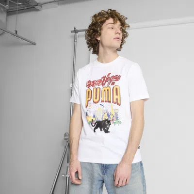 Puma Graphics Lv Billboards T-shirt In White