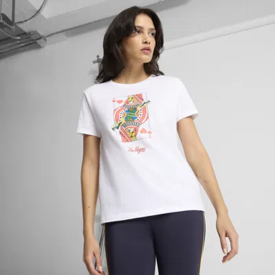 Puma Graphics Lv Card Women's T-shirt In White