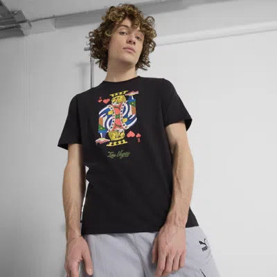 Puma Graphics Lv T-shirt In Black