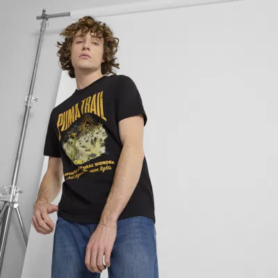 Puma Graphics Lv Park T-shirt In Black