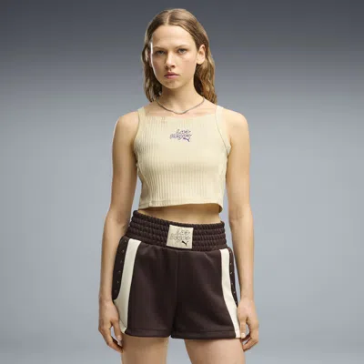 Puma Las Vegas Women's Ribbed Tank Top In Neutral