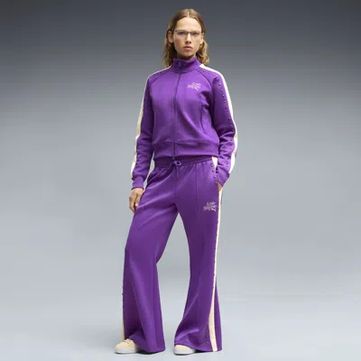 Puma Las Vegas Women's T7 Flare Pants Shoes In Purple