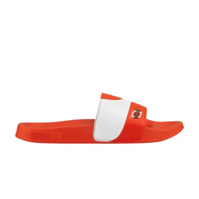 Pre-owned Puma Leadcat 2.0 Slide 'cherry Tomato Formstrip' In Red