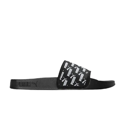 Pre-owned Puma Leadcat 2.0 Shower Slide 'allover Print' In Black