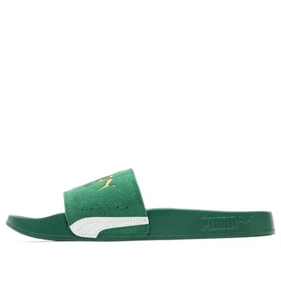 Puma Leadcat 2.0 Suede Classic Sandals In Green