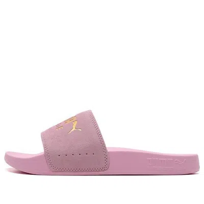 Puma Leadcat 2.0 Suede Slides 'pink Gold'