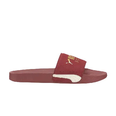 Pre-owned Puma Leadcat Ftr Suede Classic Slide 'burnt Russet' In Red
