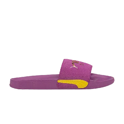 Pre-owned Puma Leadcat Ftr Suede Classic Slide 'byzantium' In Purple
