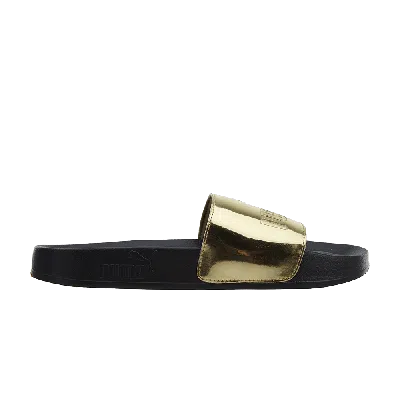 Pre-owned Puma Leadcat Mirror Jr 'gold Black'