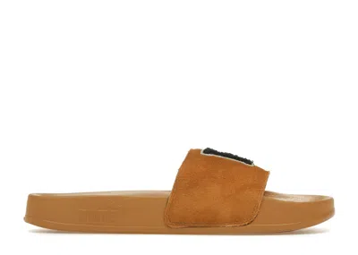 Pre-owned Puma Leadcat Slide Rihanna Fenty Fu Brown (women's) Sneakers In Golden Brown/scarab