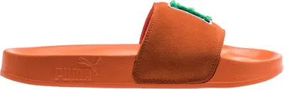 Pre-owned Puma Leadcat Slide Rihanna Fenty Fu Orange (women's) Sneakers In Scarelet Red Ibis/bright Green