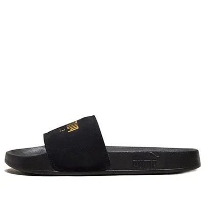 Puma Leadcat Suede Slide 'black Team Gold'