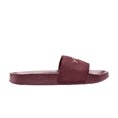 Pre-owned Puma Leadcat Suede Slide 'vineyard Wine' In Purple