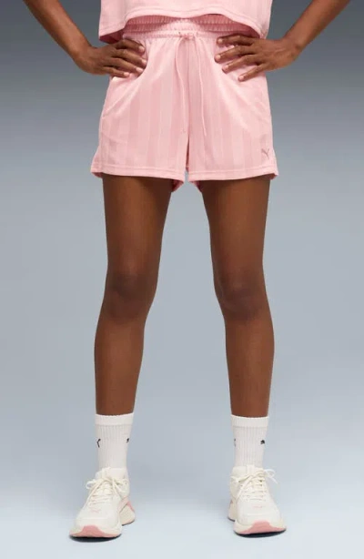 Puma League Jersey Shorts In Pink