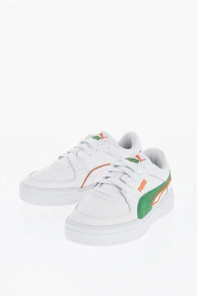 Puma Leather Ca Pro Play Low-top Trainers With Contrast Details