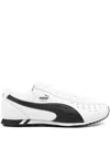 Puma Leather Lace-up Sneakers In White