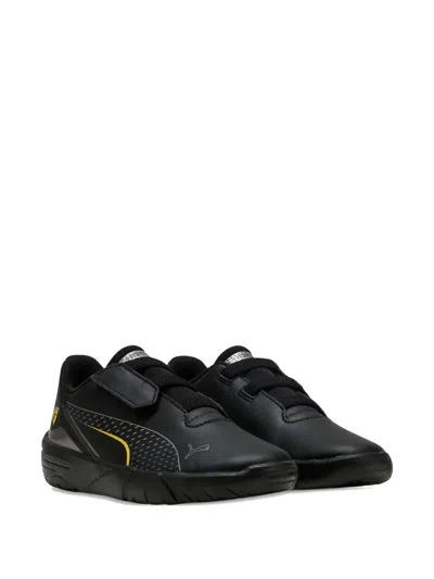 Puma Kids' Leather Sneakers In Black