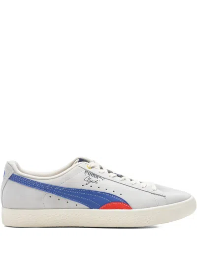 Puma Leather Sneakers In Gray