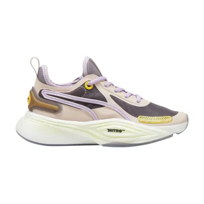 Pre-owned Puma Lemlem X Wmns Pwr Xx Nitro Squared 'rose Quartz Frozen Grape' In Cream