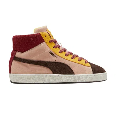 Pre-owned Puma Lemlem X Wmns Suede Mid 'dark Chocolate Rose Quartz' In Pink