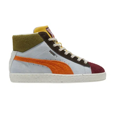 Pre-owned Puma Lemlem X Wmns Suede Mid 'icy Blue Cayenne Pepper'