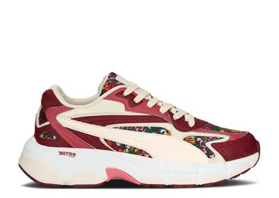 Puma Liberty Of London X  Wmns Teveris Nitro 'floral' In Red