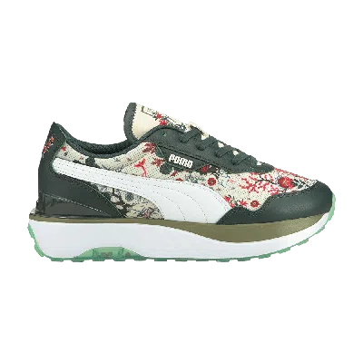 Pre-owned Puma Liberty Of London X Wmns Cruise Rider Nu 'floral' In Green