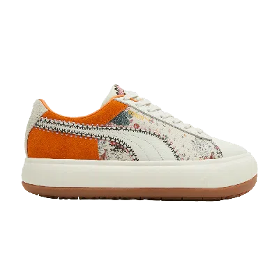 Pre-owned Puma Liberty Of London X Wmns Suede Mayu 'floral' In Yellow