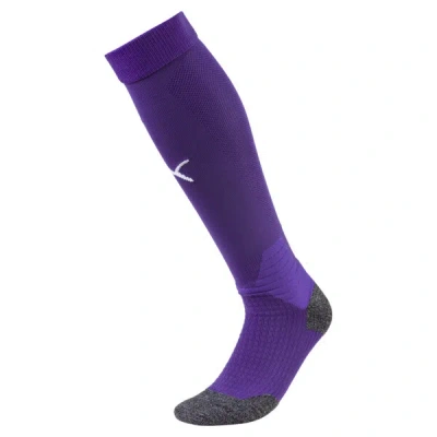 Puma Liga Soccer Socks [1 Pair] In Prism Violet- White