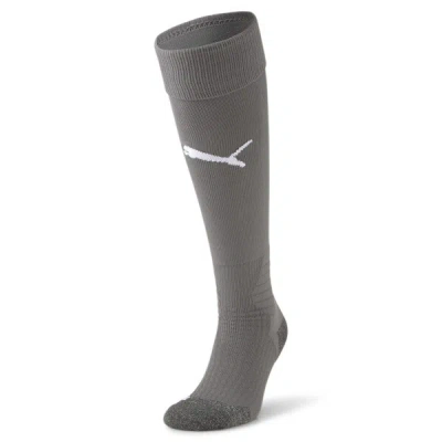 Puma Liga Soccer Socks [1 Pair] In Smoked Pearl- White