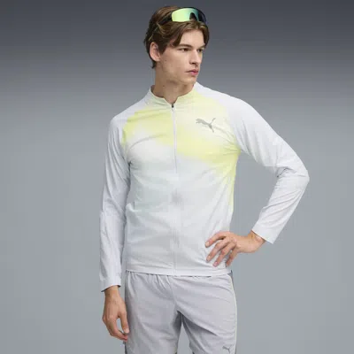 Puma Lightspeed Ultraweave Men's Lightweight Running Jacket In Gray
