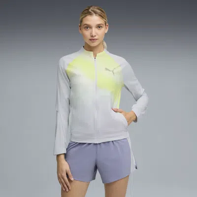 Puma Lightspeed Ultraweave Women's Lightweight Running Jacket In Gray