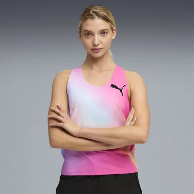 Puma Lightspeed Ultraweave Women's Lightweight Running Singlet In Pink