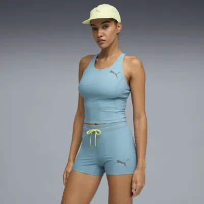 Puma Lightspeed Women's Crop Running Tank Top In Blue