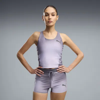 Puma Lightspeed Women's Running Crop Top In Gray
