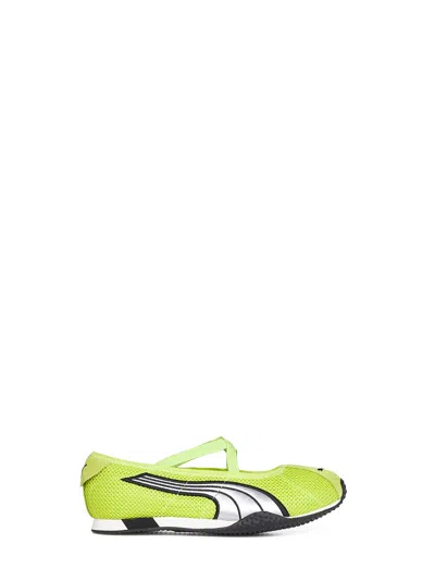 Puma Lime Smash Mesh H-street Ballet Flats In Green