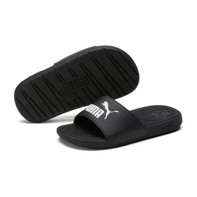 Puma Little & Big Kid Boys Cool Cat 2.0 Slide Sandals In Black