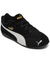 Shop Puma Little Kids' Speed Cat Og Casual Sneakers From Finish Line In Black Plaid