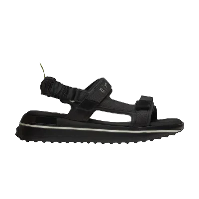 Pre-owned Puma Liu Wen X Wmns Future Rider Sandals 'fluorescent Braid - Black'