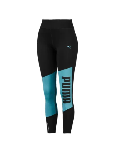 Puma Logo 7/8 Graphic Leggings In Black