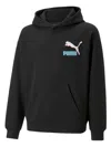 Puma Logo-appliqué Hoodie In Black