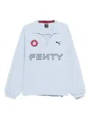 Puma X Fenty Nylon Drill Pullover In Blue