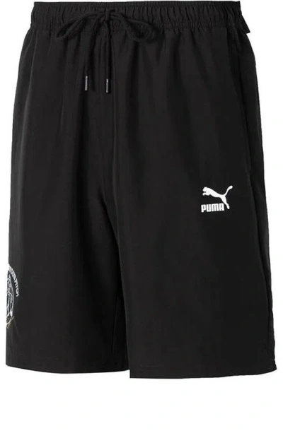Puma Logo Casual Shorts 'black'