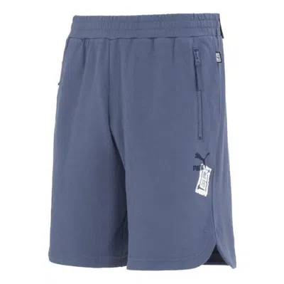 Puma Logo Casual Shorts 'blue'